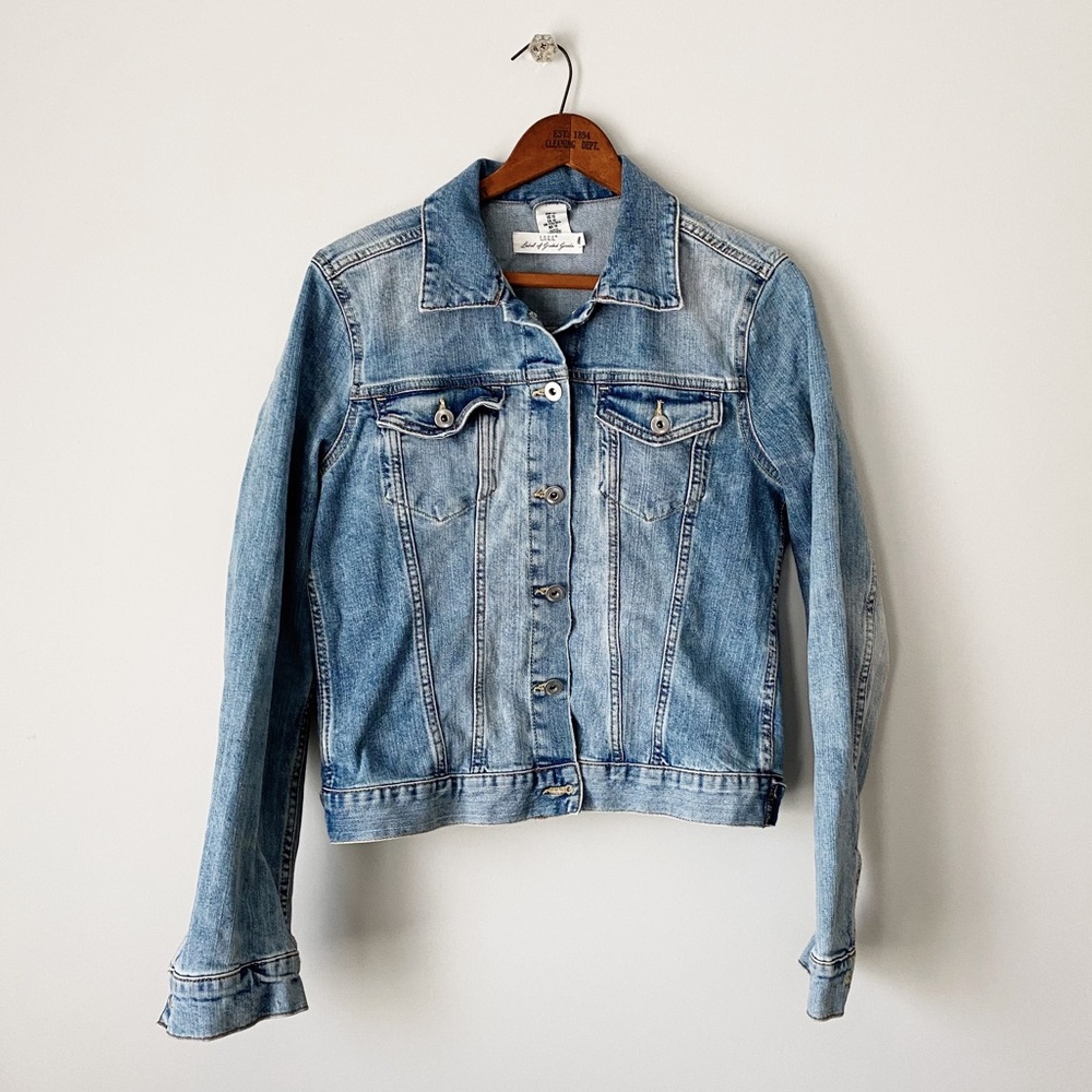 H&M Faded Denim Jean Jacket Size 10